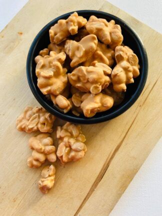 Salted Caramel Chocolate Peanut Clusters