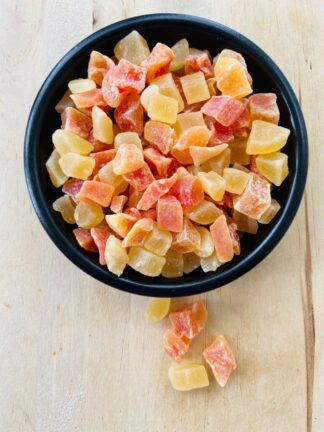 Dried Diced Pineapple & Papaya Pieces