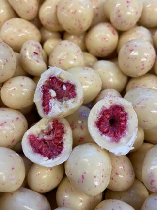 White Chocolate Raspberries